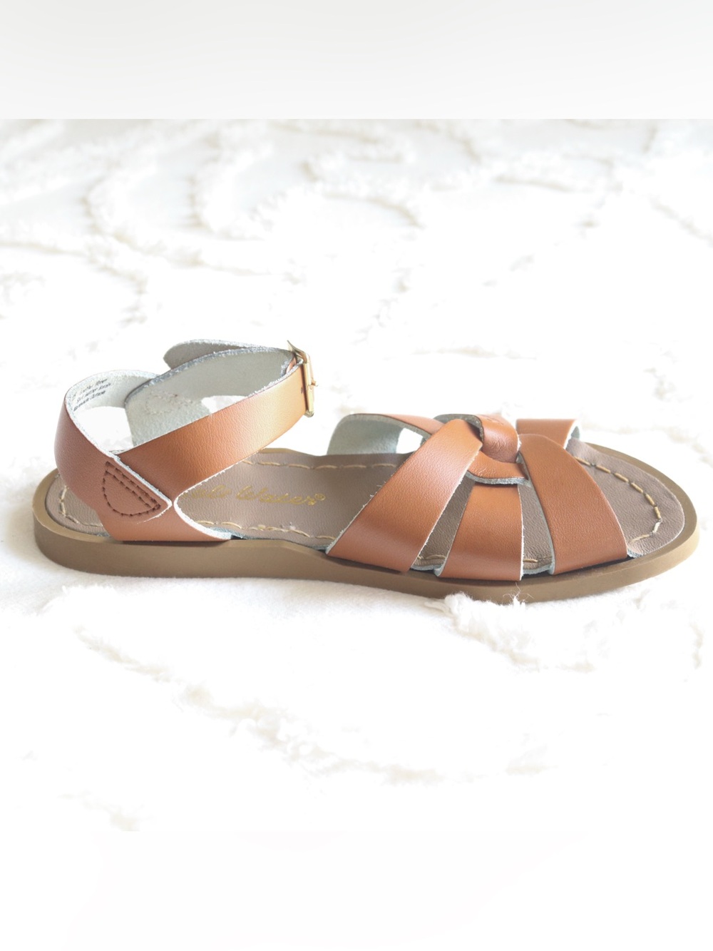 Salt Water Sandals by Hoy | Leather Ankle Strap Original Sandals Kids Size 13 - Picture 13 of 15